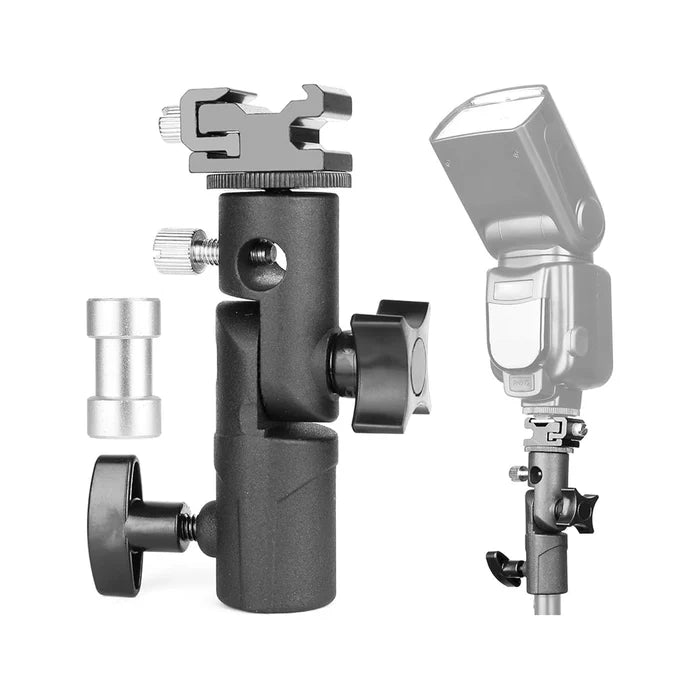 E-PHOTOGRAPHIC E-TYPE ADJUSTABLE FLASH SHOE MOUNT & UMBRELLA BRACKET EPH-K008