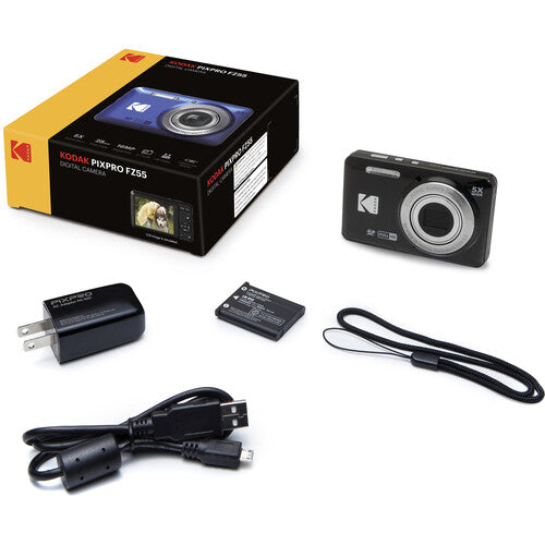 KODAK PIXPRO FZ55 DIGITAL CAMERA (BLACK) Camera tek