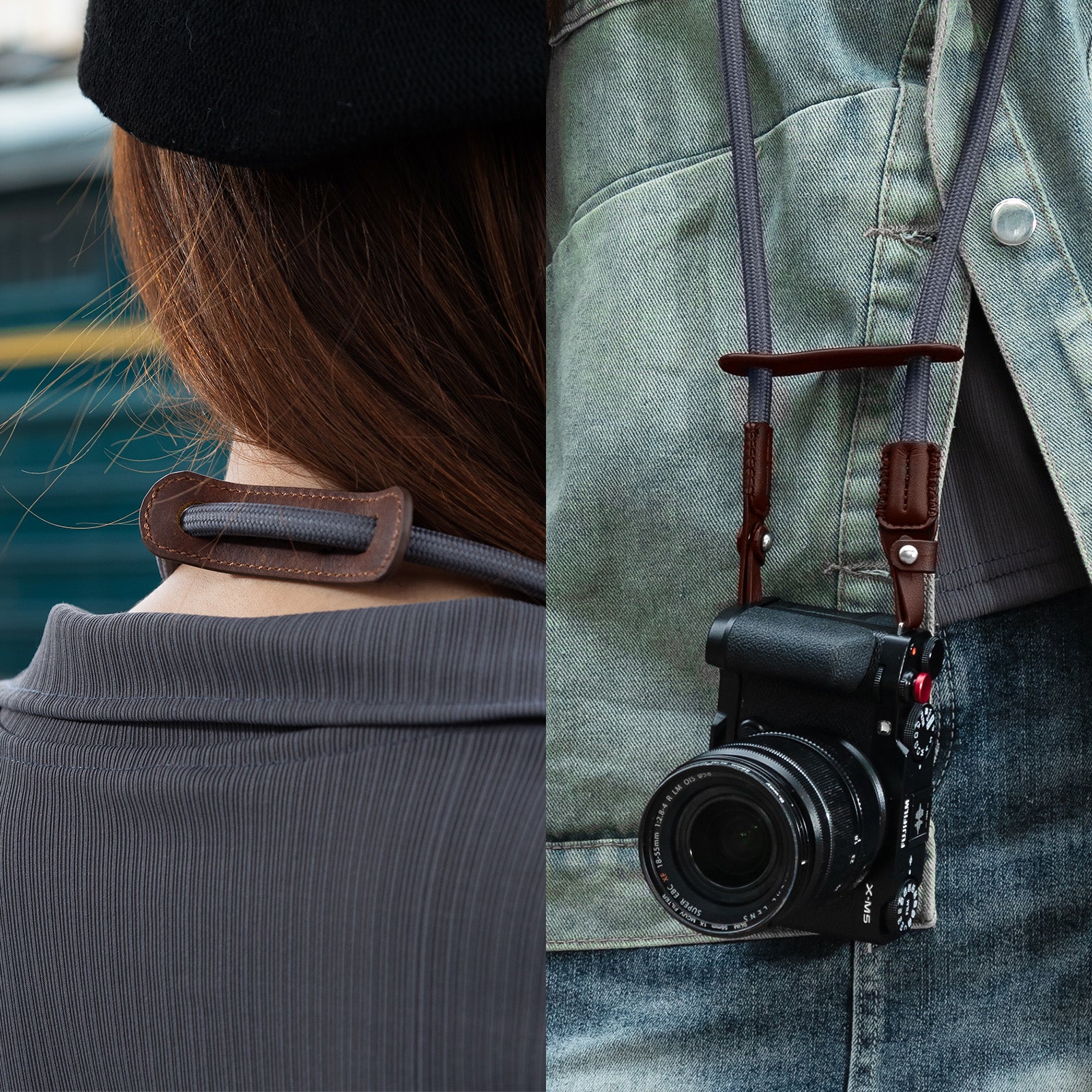 SMALLRIG UNIVERSAL BRAIDED SHOULDER STRAP (GRAY)