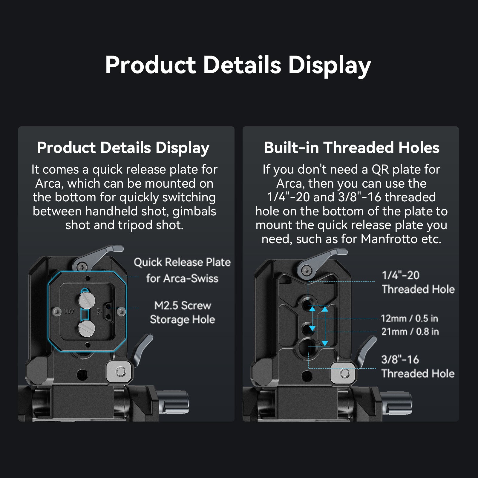 SMALLRIG COMPACT V-MOUNT BATTERY MOUNTING SYSTEM