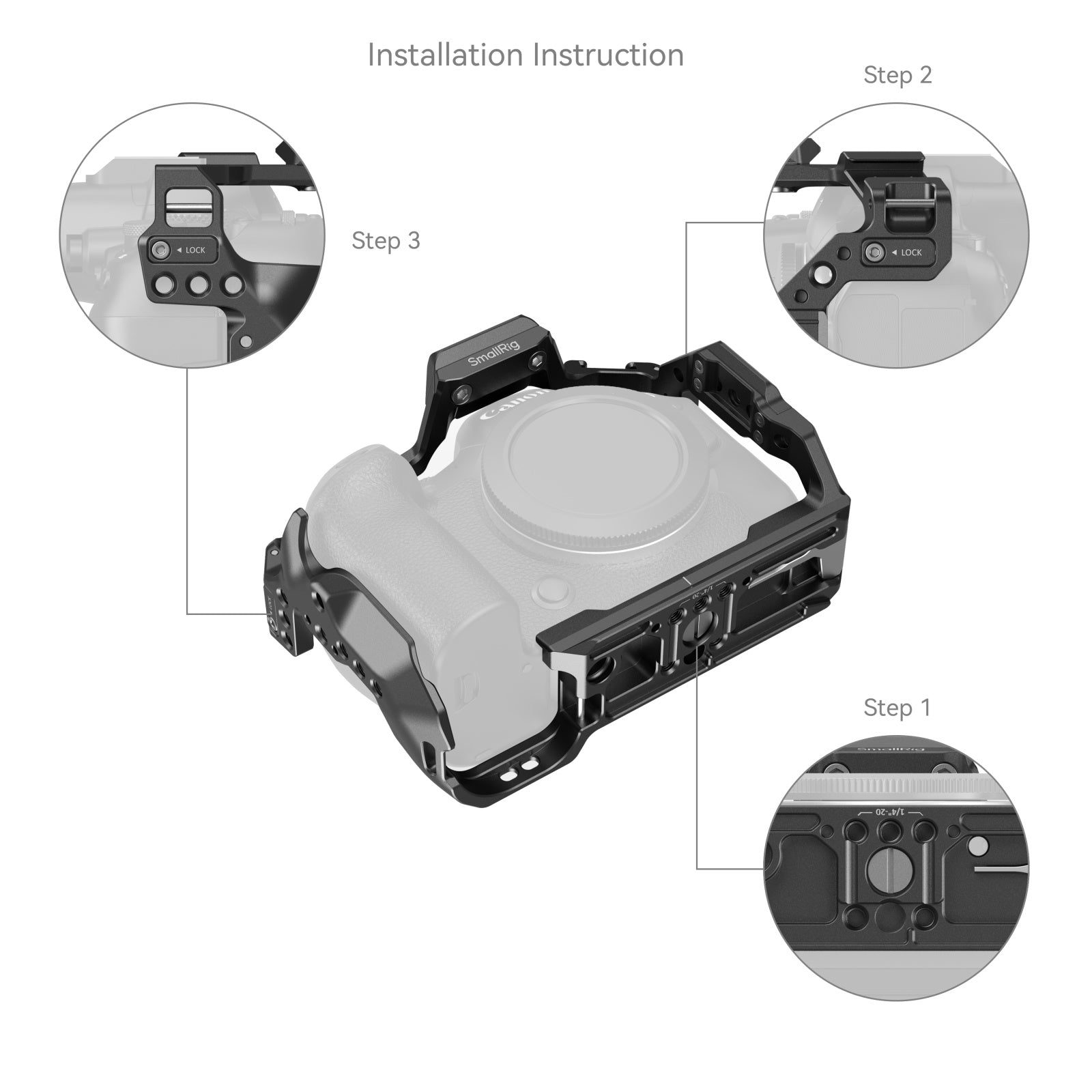 SMALLRIG CAGE FOR CANON EOS R6MKII ''HAWKLOCK'' QUICK RELEASE CAGE