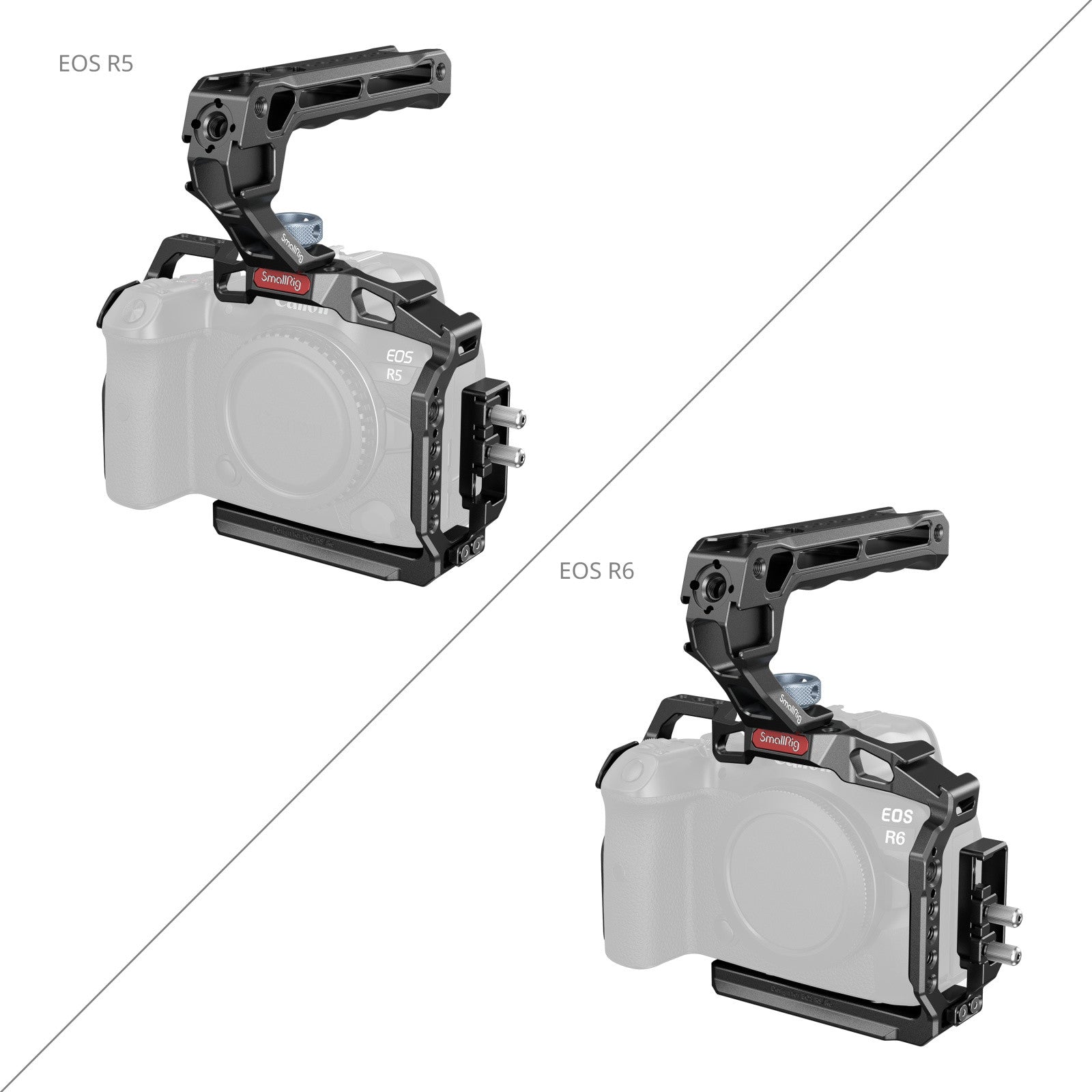 SMALLRIG CAMERA CAGE FOR EOS R5/R6/R5 C WITH TOP TOP HANDLE AND CABLE CLAMP