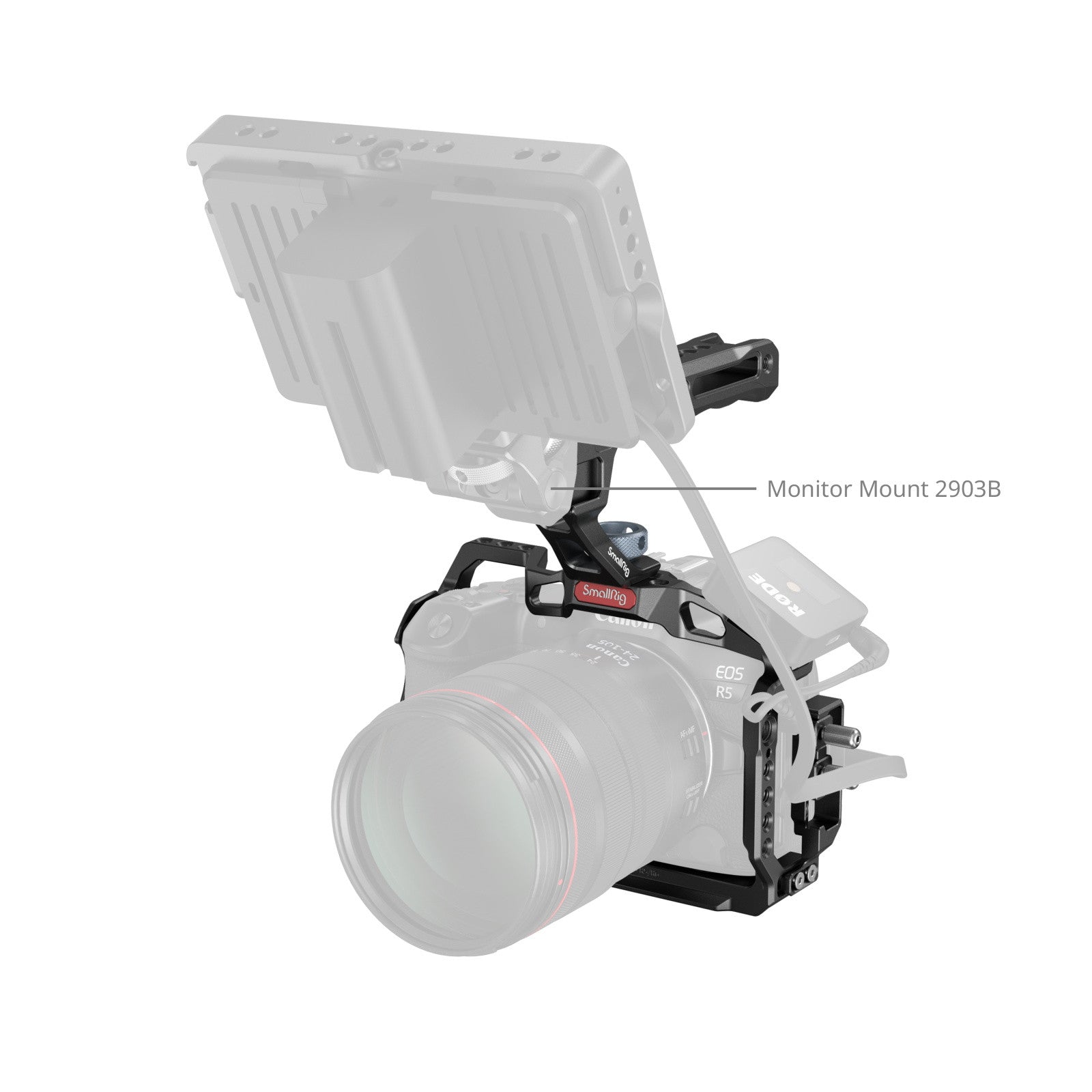 SMALLRIG CAMERA CAGE FOR EOS R5/R6/R5 C WITH TOP TOP HANDLE AND CABLE CLAMP