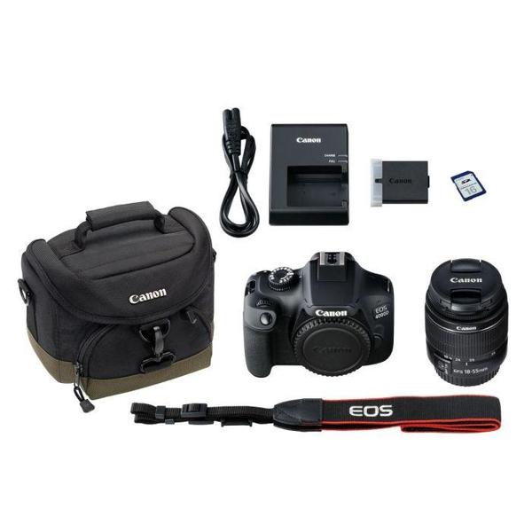 Canon EOS 4000D DSLR with EF-S 18-55mm DC Lens, Bag & 16GB Card Camera tek