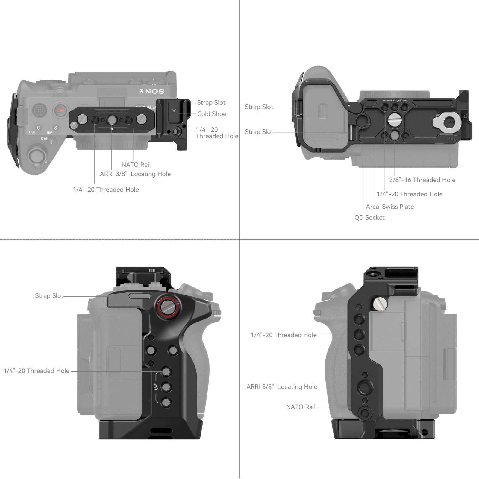 SMALLRIG CAMERA CAGE FOR SONY FX30/FX3