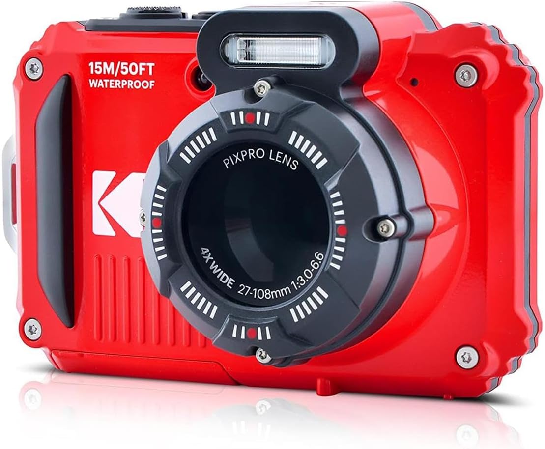KODAK PIXPRO WPZ2 DIGITAL CAMERA (RED) Camera tek
