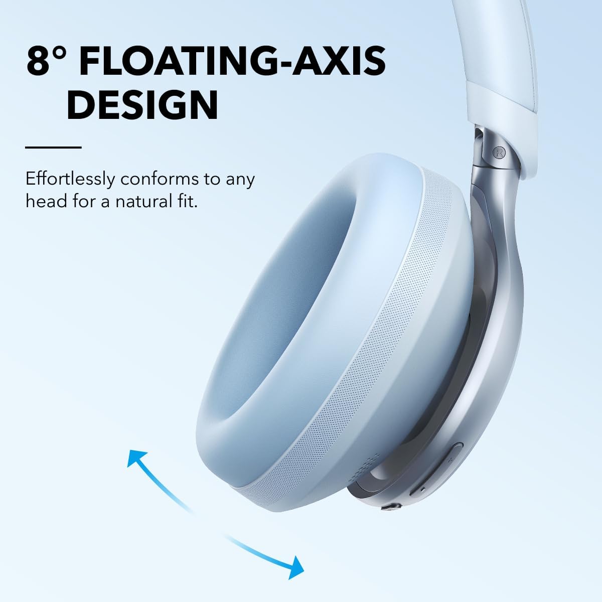 SOUNDCORE SPACE ONE HEADPHONES - BLUE Camera tek