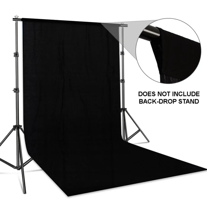 E-PHOTO 3X6M COTTON MUSLIN BACK-DROP BLACK Camera tek