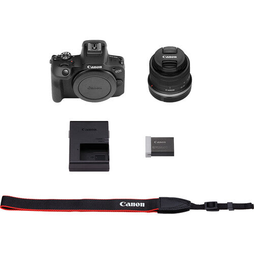 Canon EOS R100 Mirrorless Camera + 18-45mm Lens Camera tek