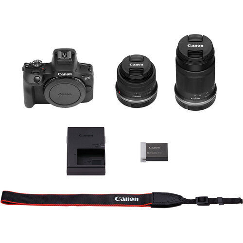 Canon EOS R100 Mirrorless Camera + 18-45mm + 55-210mm Lenses Kit Camera tek