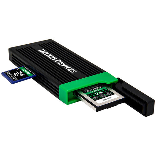 Delkin Devices USB 3.2 CFexpress Type B Card and SD UHS-II Memory Card Reader Camera tek