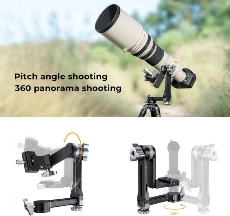 K&F CONCEPT PRO GIMBAL HEAD Camera tek
