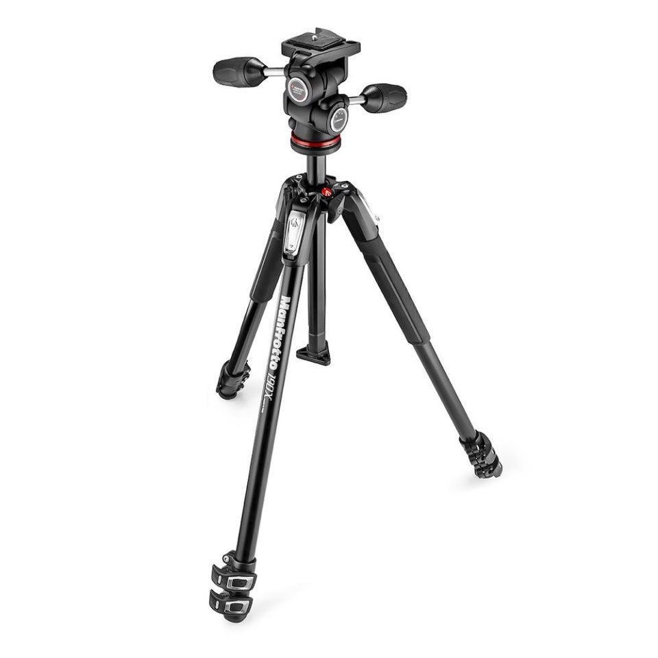 MANFROTTO MK190X3-3W1 TRIPOD WITH MH804-3W 3-WAY HEAD Camera tek