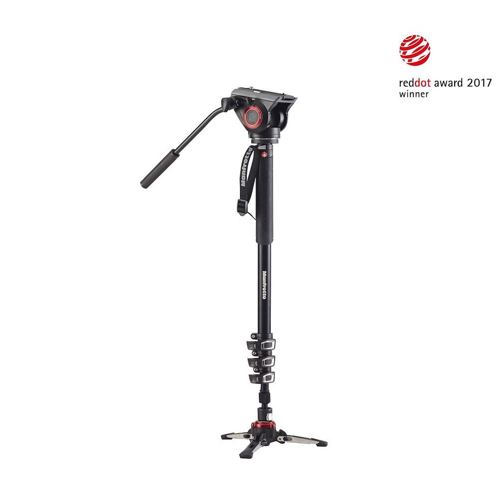 Manfrotto VMXPRO500 4-Section Video Monopod + MVH500AH Fluid Head Camera tek