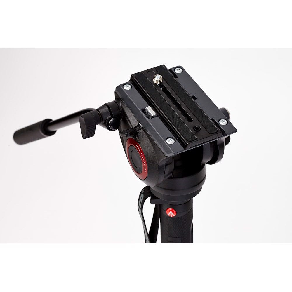 Manfrotto VMXPRO500 4-Section Video Monopod + MVH500AH Fluid Head Camera tek