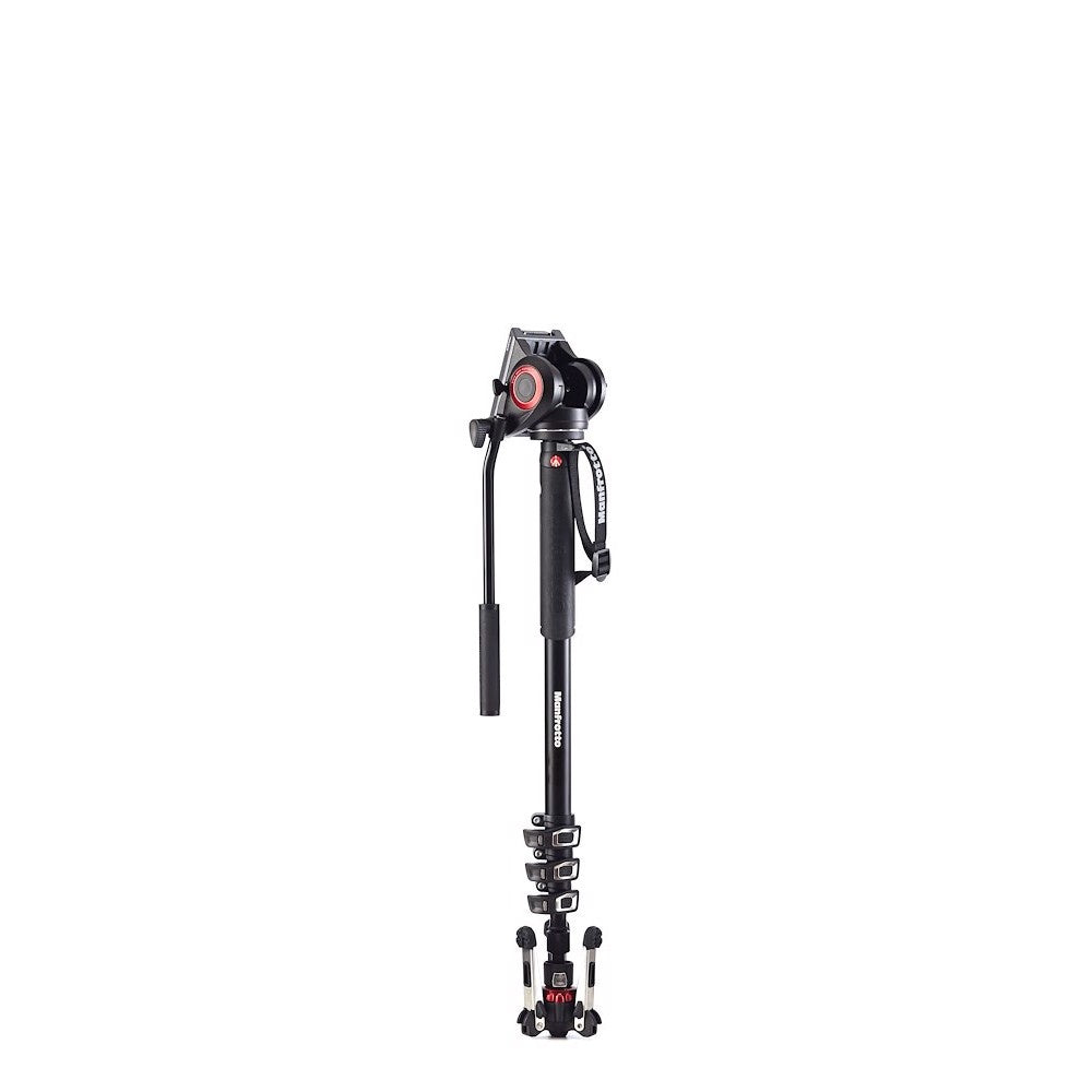 Manfrotto VMXPRO500 4-Section Video Monopod + MVH500AH Fluid Head Camera tek