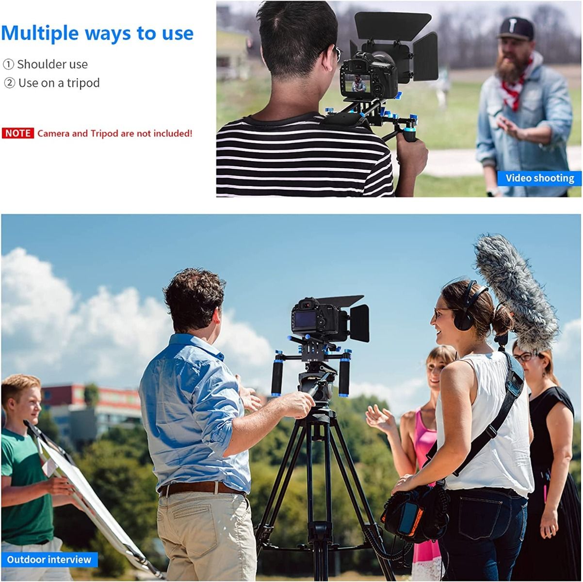 Neewer Camcorder or DSLR Rig Set System Kit for Movie Video Making Camera tek