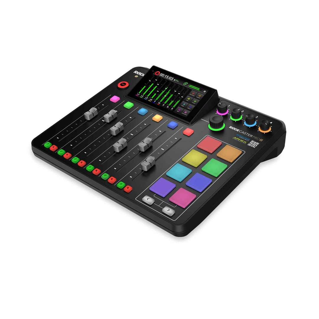 RØDECaster Pro II Podcast Production Studio Camera tek