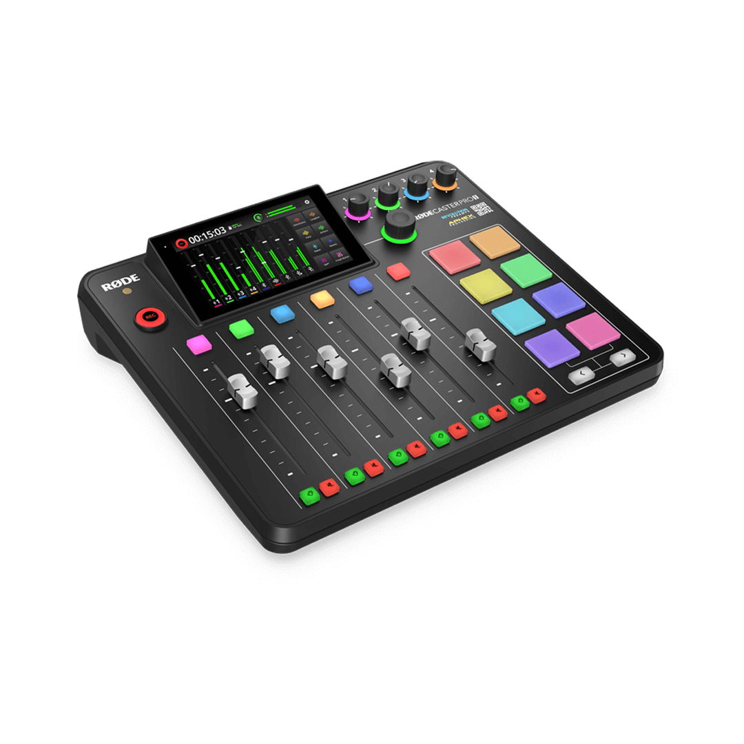 RØDECaster Pro II Podcast Production Studio Camera tek
