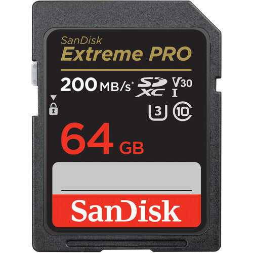 SanDisk 64GB Extreme PRO UHS-I SDXC Memory Card 200mb/s Camera tek