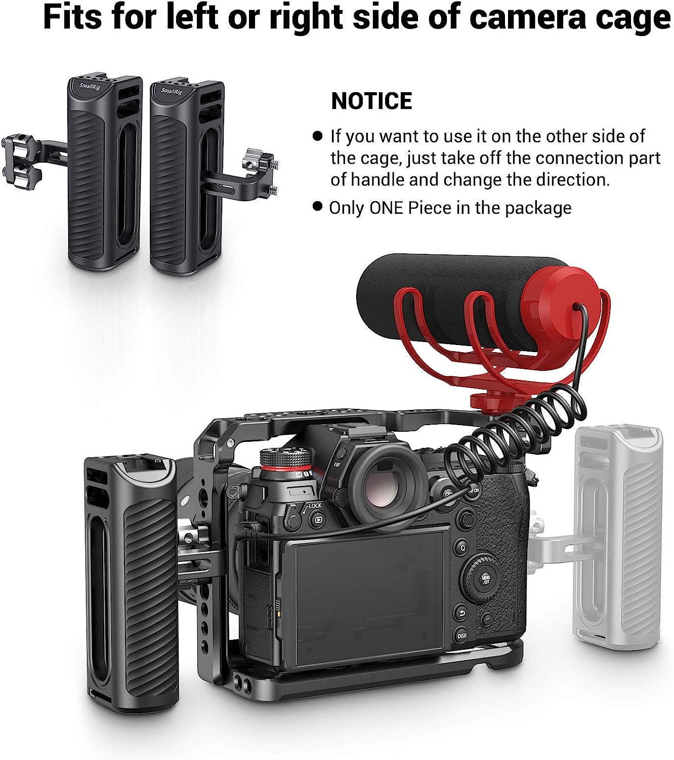 SMALLRIG ALUMINUM UNIVERSAL SIDE HANDLE Camera tek