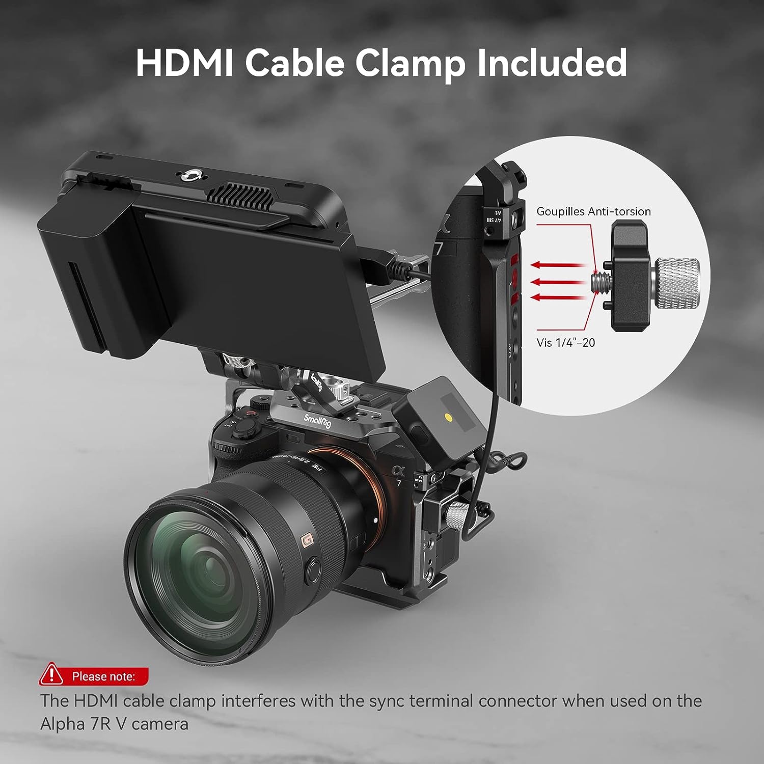 SMALLRIG BASIC CAMERA CAGE FOR SONY ALPHA A7R V, A7 IV, A7 S III Camera tek