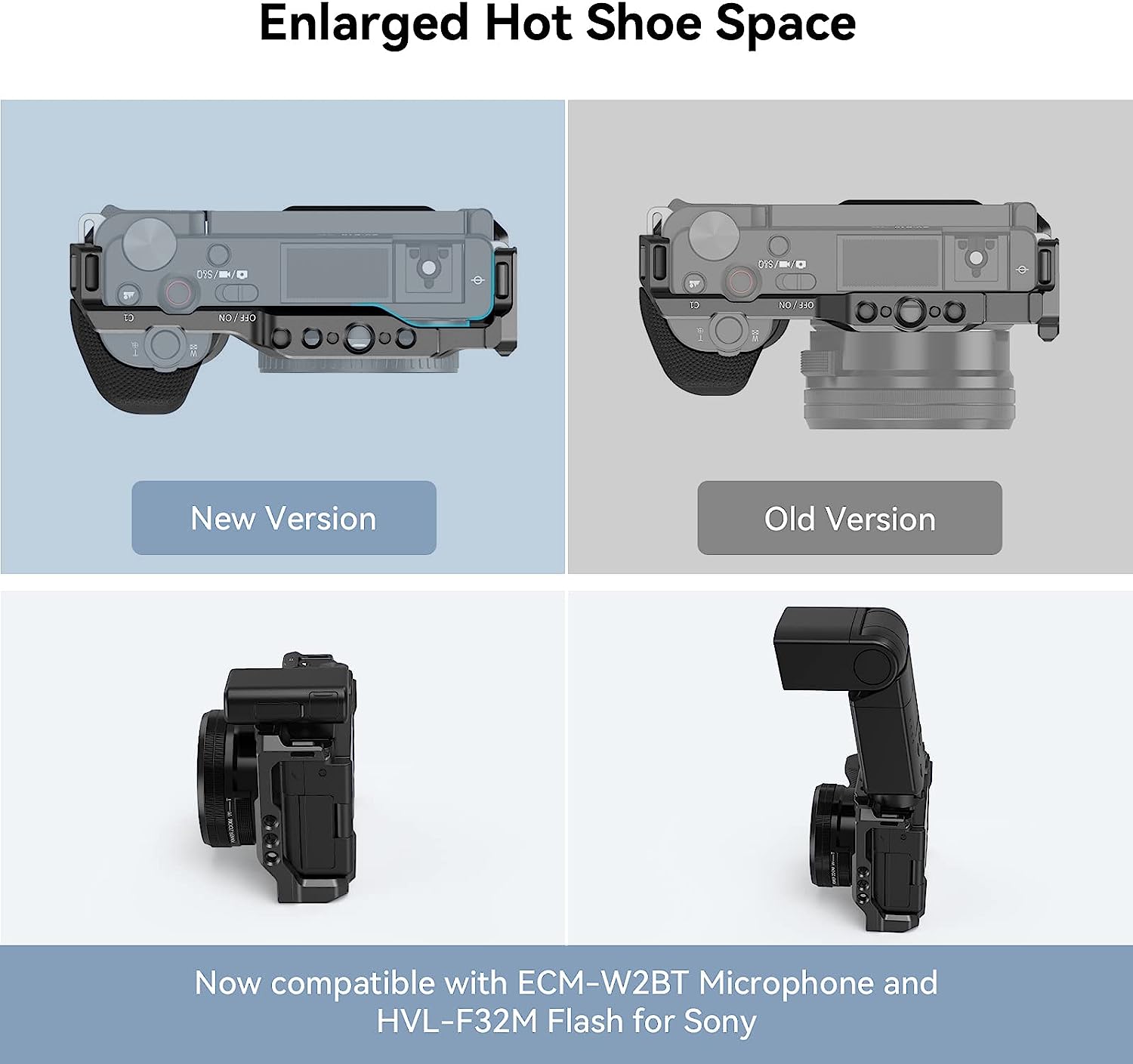 SMALLRIG ZV-E10 Cage with Silicone Handle Camera tek