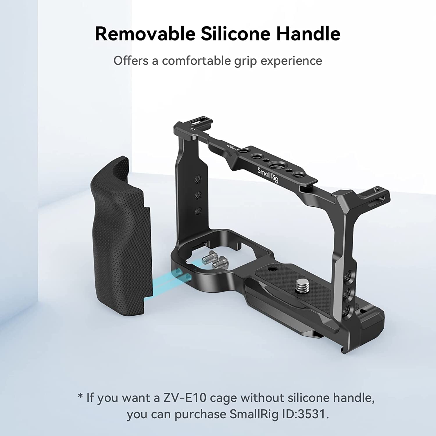 SMALLRIG ZV-E10 Cage with Silicone Handle Camera tek