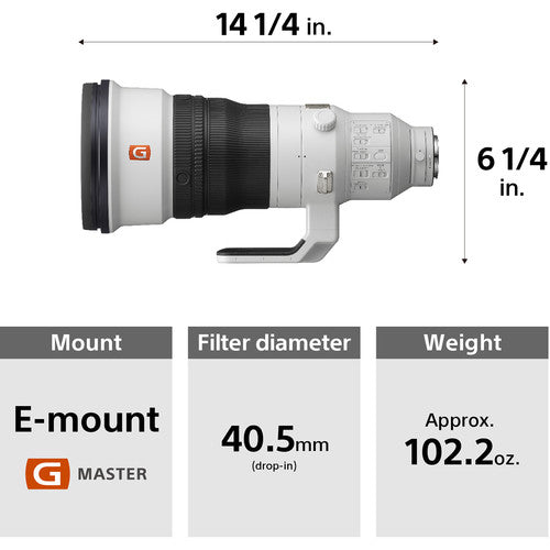 Sony FE 400mm f/2.8 GM OSS Lens Camera tek