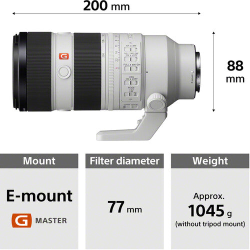 Sony FE 70-200mm GM OSS II Lens Camera tek