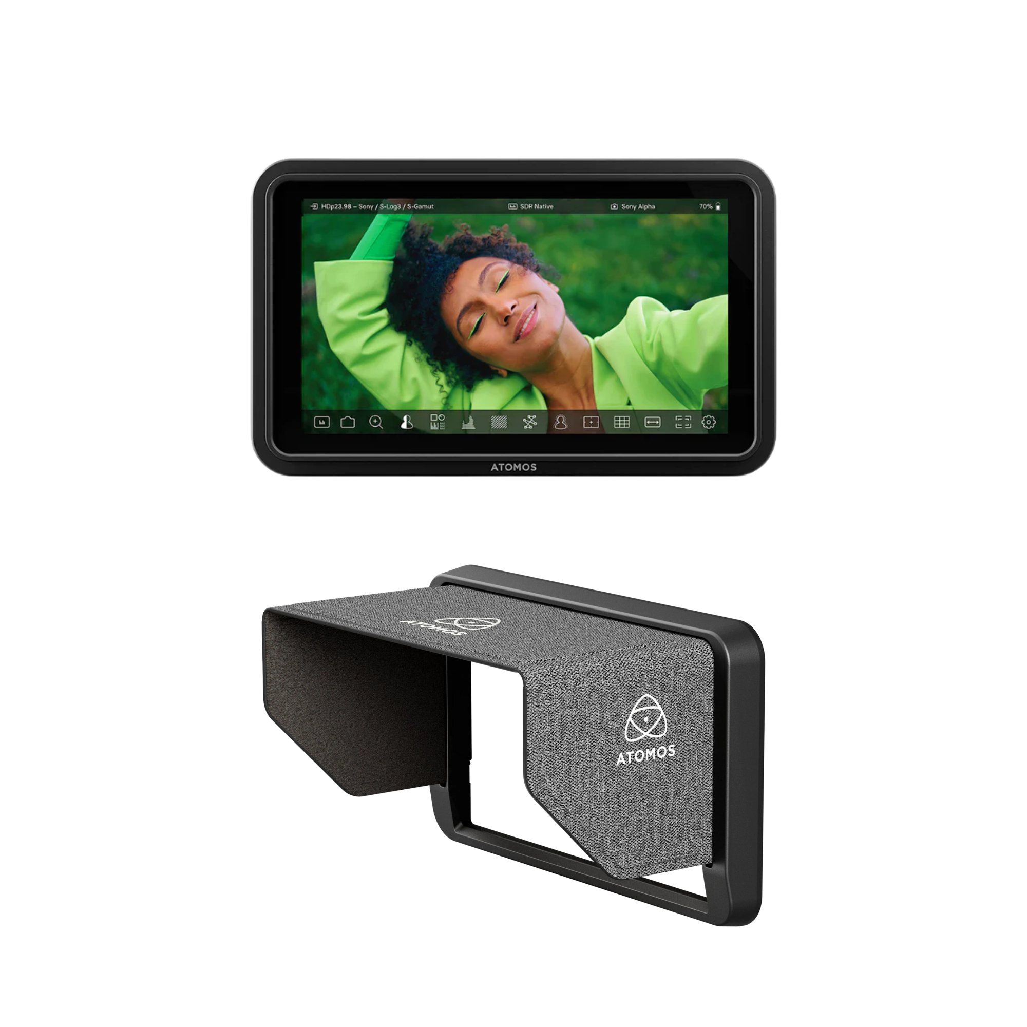 ATOMOS SHINOBI II 5.2" HDMI HDR MONITOR + Free Atomos sunhood Camera tek