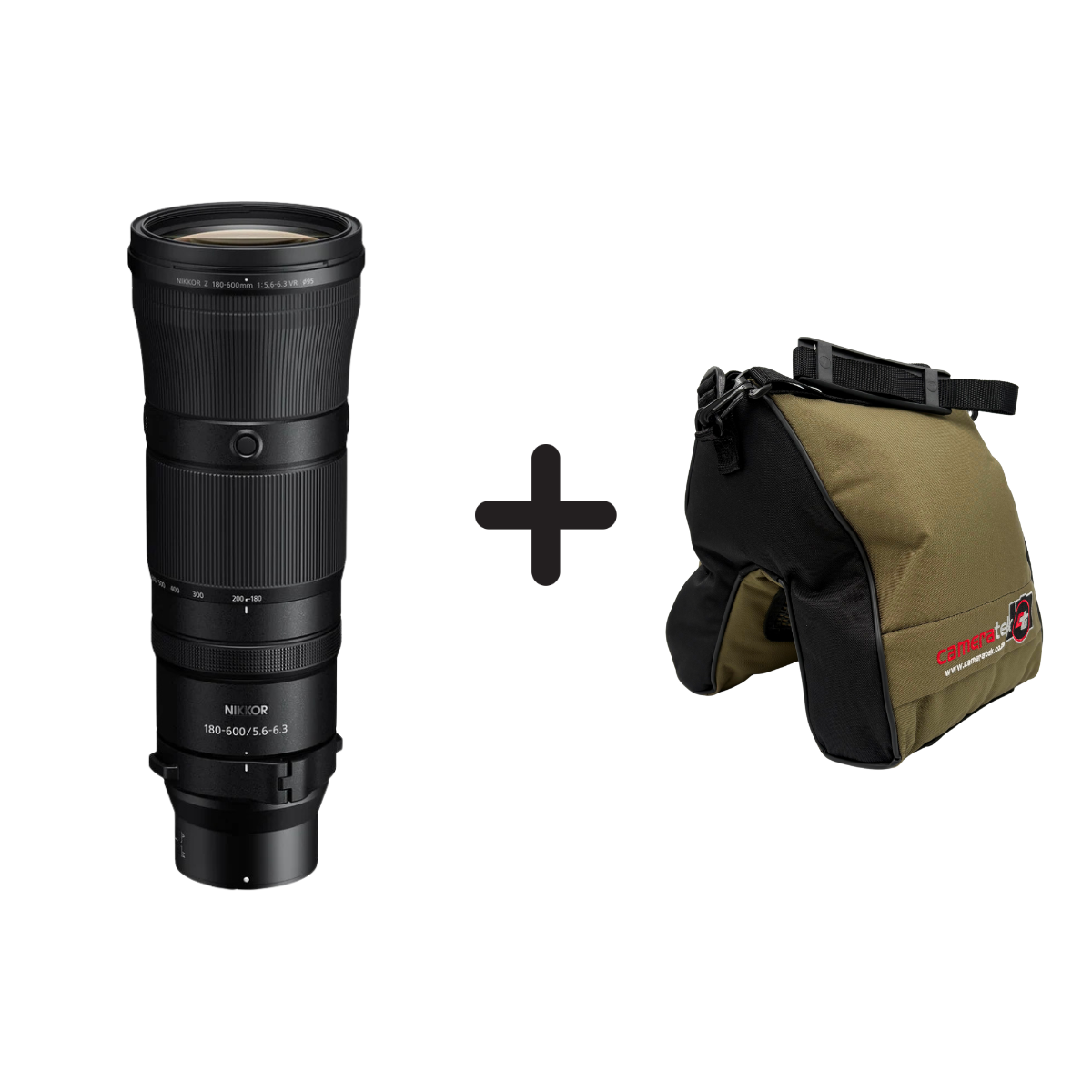 Nikon Z 180-600mm f/5.6-6.3 VR Lens + Free Camera Tek Bean Bag