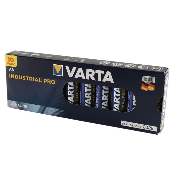 VARTA INDUSTRIAL PRO BATTERY ALKALINE AA 10 PACK Camera tek