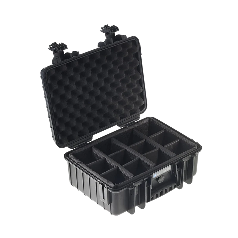 B&W International Type 4000 CASE with Dividers – Black