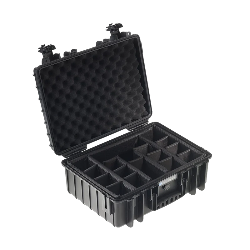 B&W International Type 5000 Outdoor Hard Case with Padded Dividers (Black)