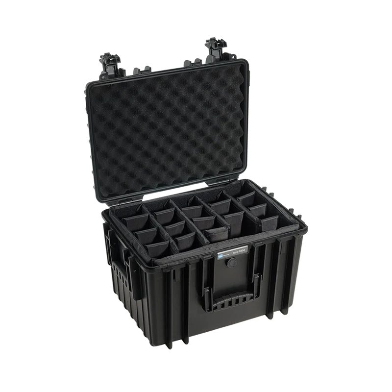 B&W INTERNATIONAL O/D CASE TYPE 5500 W/DIVIDERS-BL