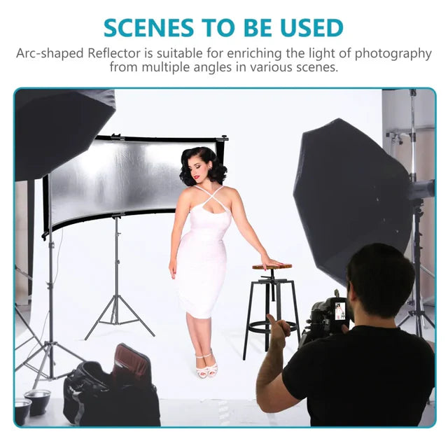 NEEWER 4-IN-1 155CM CLAMSHELLCURVED REFLECTOR WITH CARRY BAG