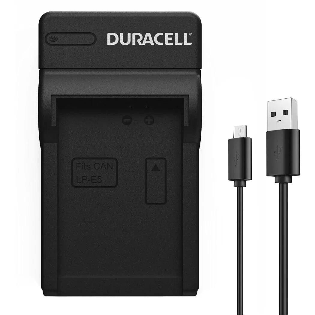 DURACELL USB BATTERY CHARGER - FOR CANON LP-E5 Camera tek