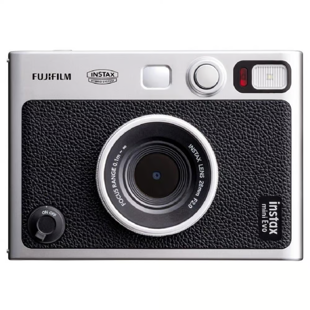 Fujifilm Instax Mini EVO Instant Film Camera (Black) Camera tek