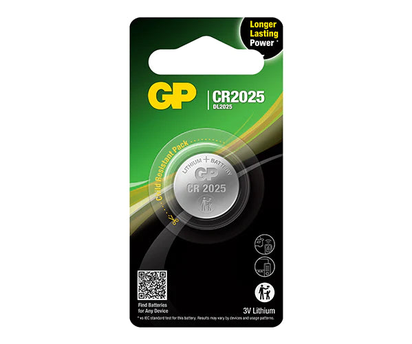 GP LITHIUM CELL CR2025 3V