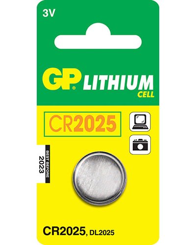 GP LITHIUM CELL CR2025