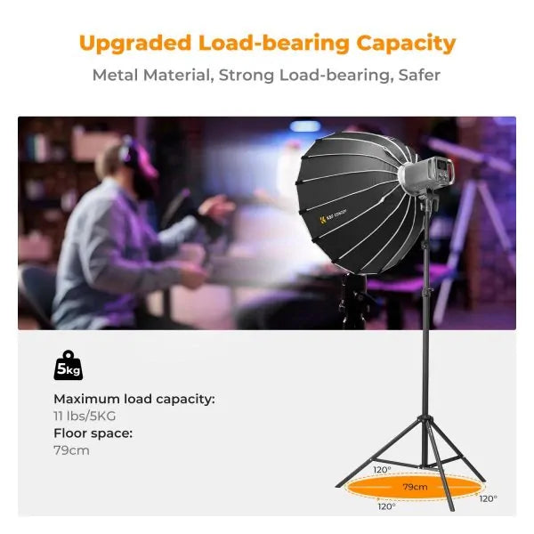 K&F 2.8M LIGHT STAND FOR 8KG LOADS