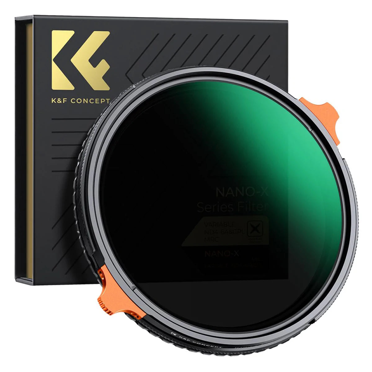 K&F 2-IN-1 CPL & VARIABLE ND4-64 FILTER 82MM NANO-X SERIES