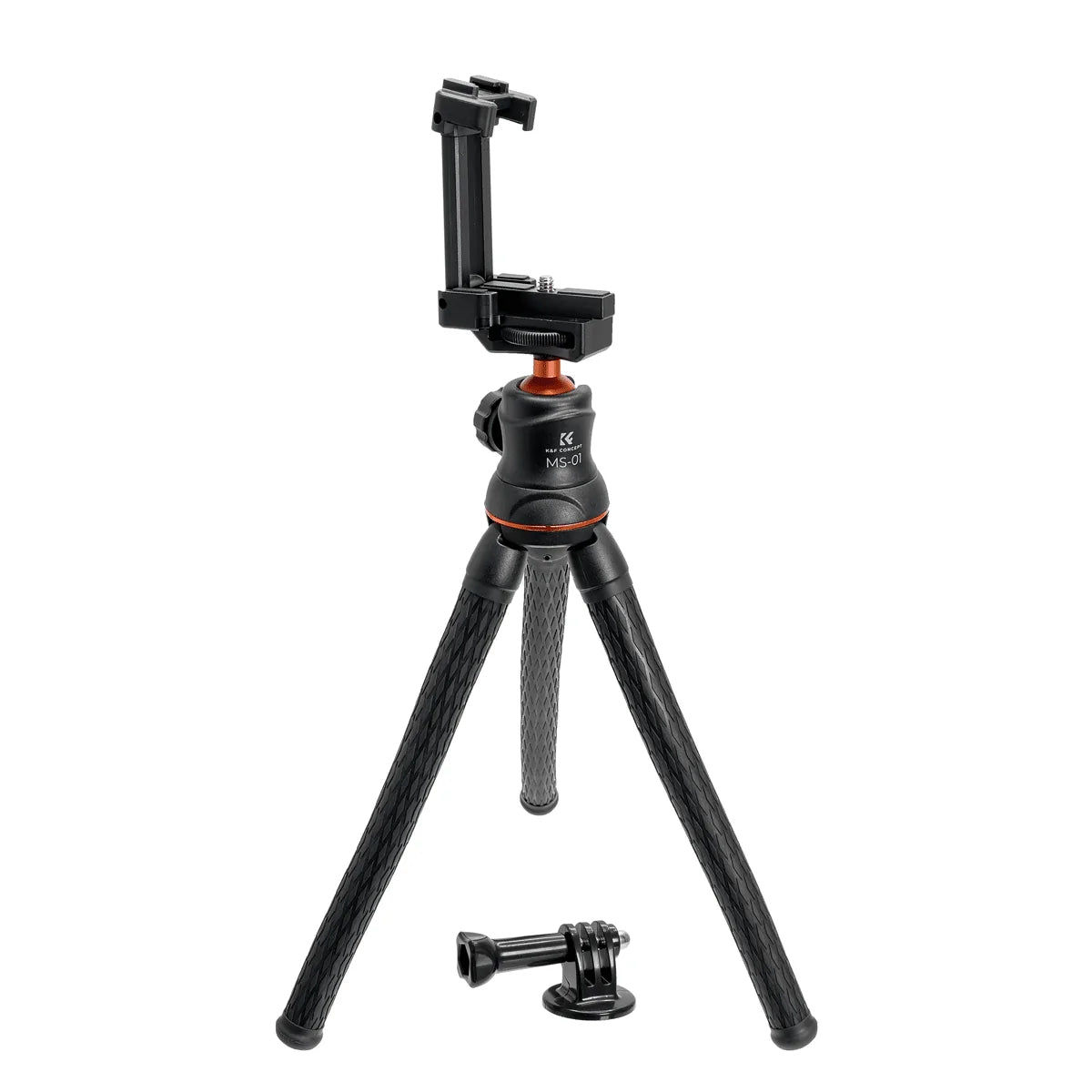 K&F FLEXIBLE MINI TRIPOD WITH BENDABLE LEGS & BLUETOOTH REMOTE