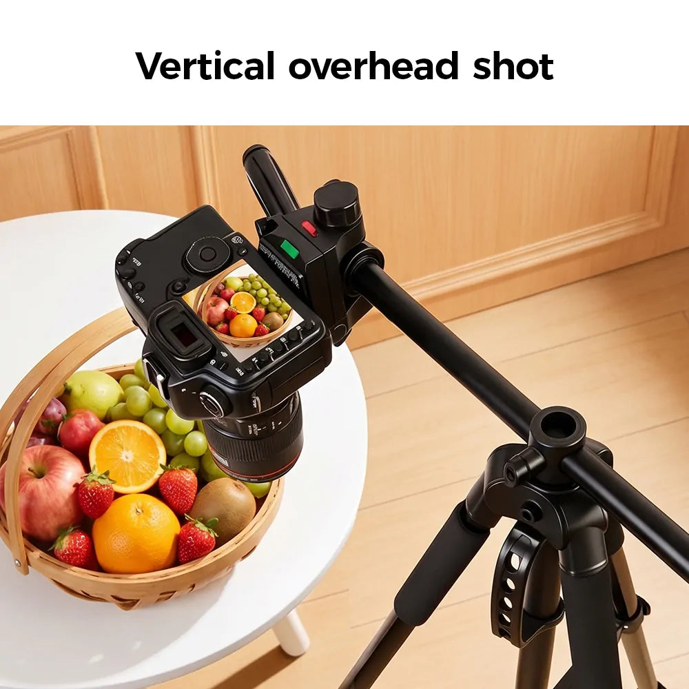 K&F CONCEPTS S254A3 OVERHEAD-VLOGGER 185CM TRIPOD WITH MONOPOD AND HORIZONTAL ARM Camera tek