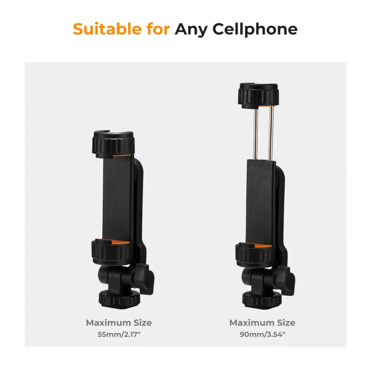 K&F PHONE CLAMP WITH COLD SHOE FOR PHONE ON CAMERA MOUNTING KIT Camera tek