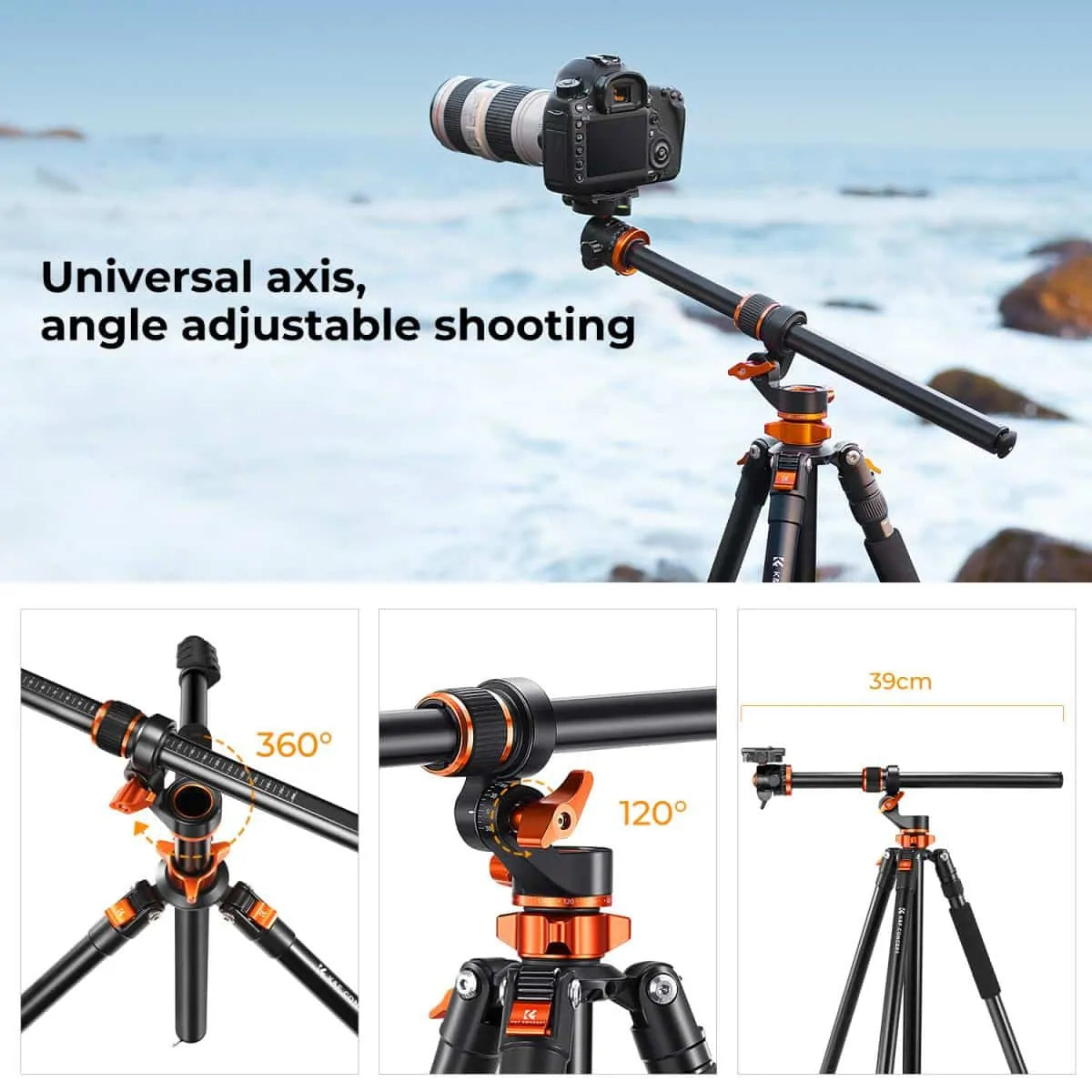 K&F PRO-REACH TRIPOD WITH MONOPO