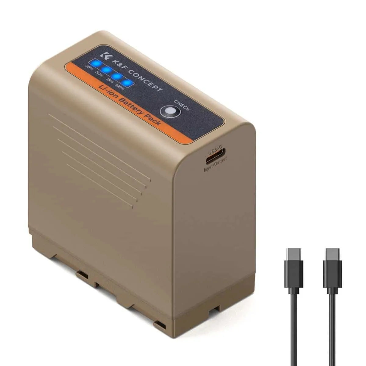 K&F NP-F970 BATTERY FOR SONY WITH USB-C CHARGING PORT