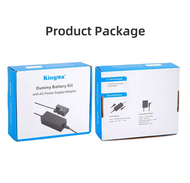 KINGMA DR-LPE17-M CANON LP-E17 DUMMY BATTERY WITH AC POWER SUPPLY