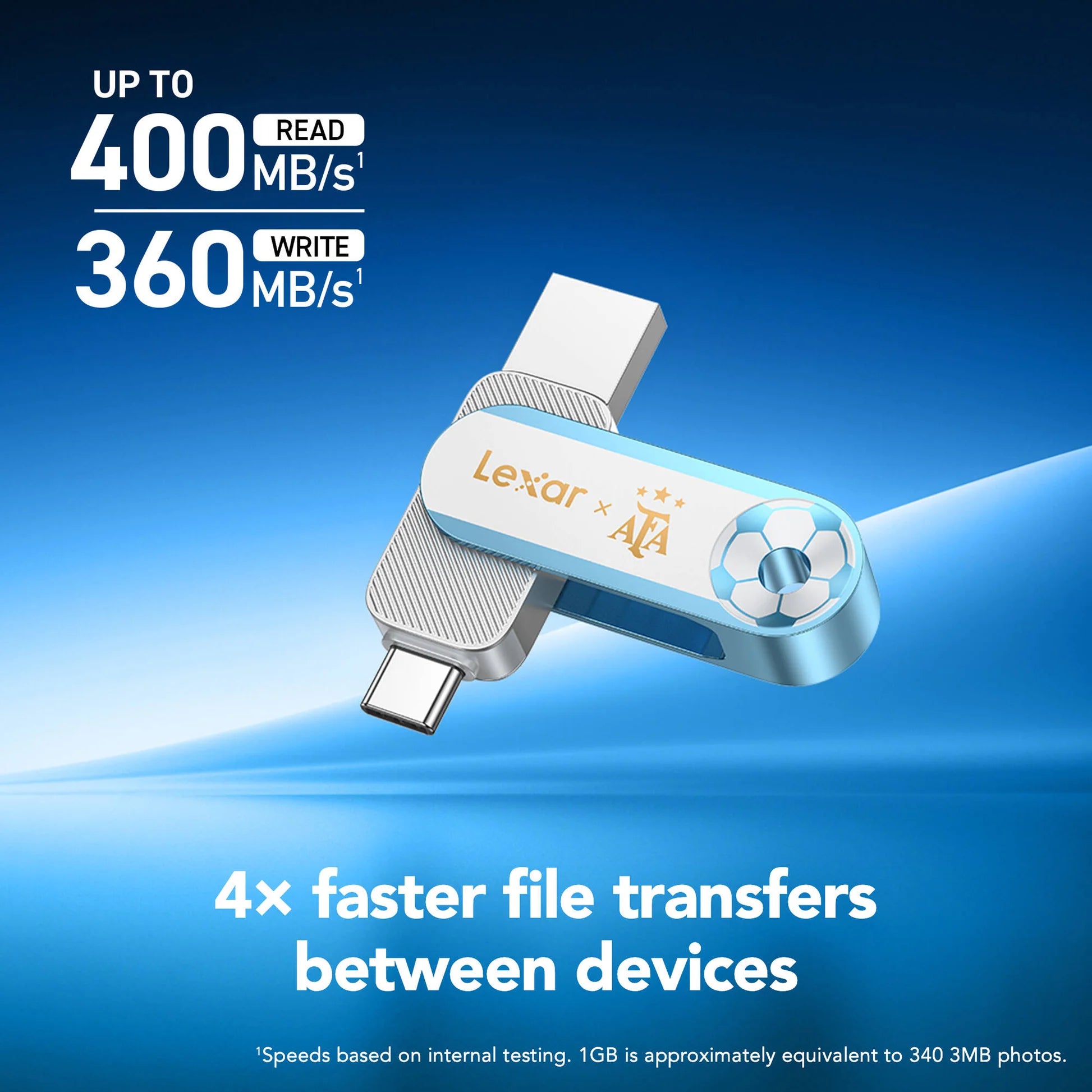 LEXAR JUMPDRIVE DUAL DRIVE D500 - 128GB - AFA USB 3.2 DUAL TYPE-C AND TYPE-A Camera tek